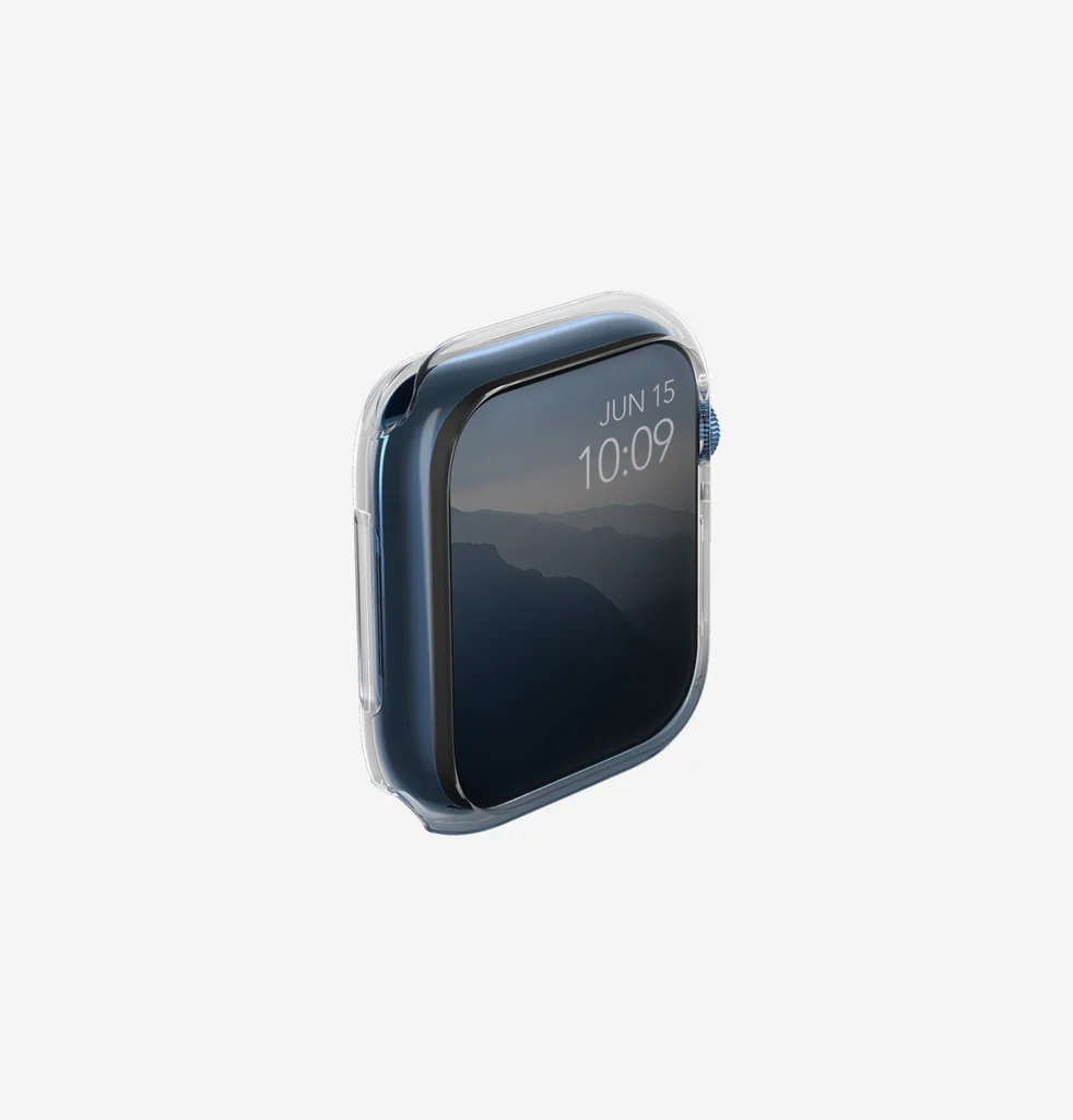 UNIQ APPLE WATCH 45MM GLASE CASE DUAL PACK CLEAR/SMOKE thumbnail 3