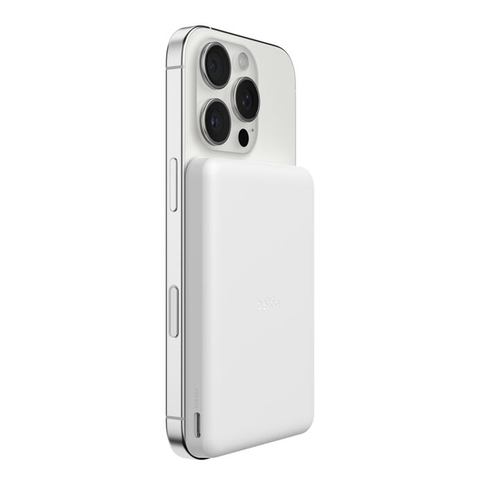 BELKIN BOOST CHARGE ULTRA SLIM MAGNETIC 7.5W WIRELESS POWER BANK 5K WHITE BPD010HQWH