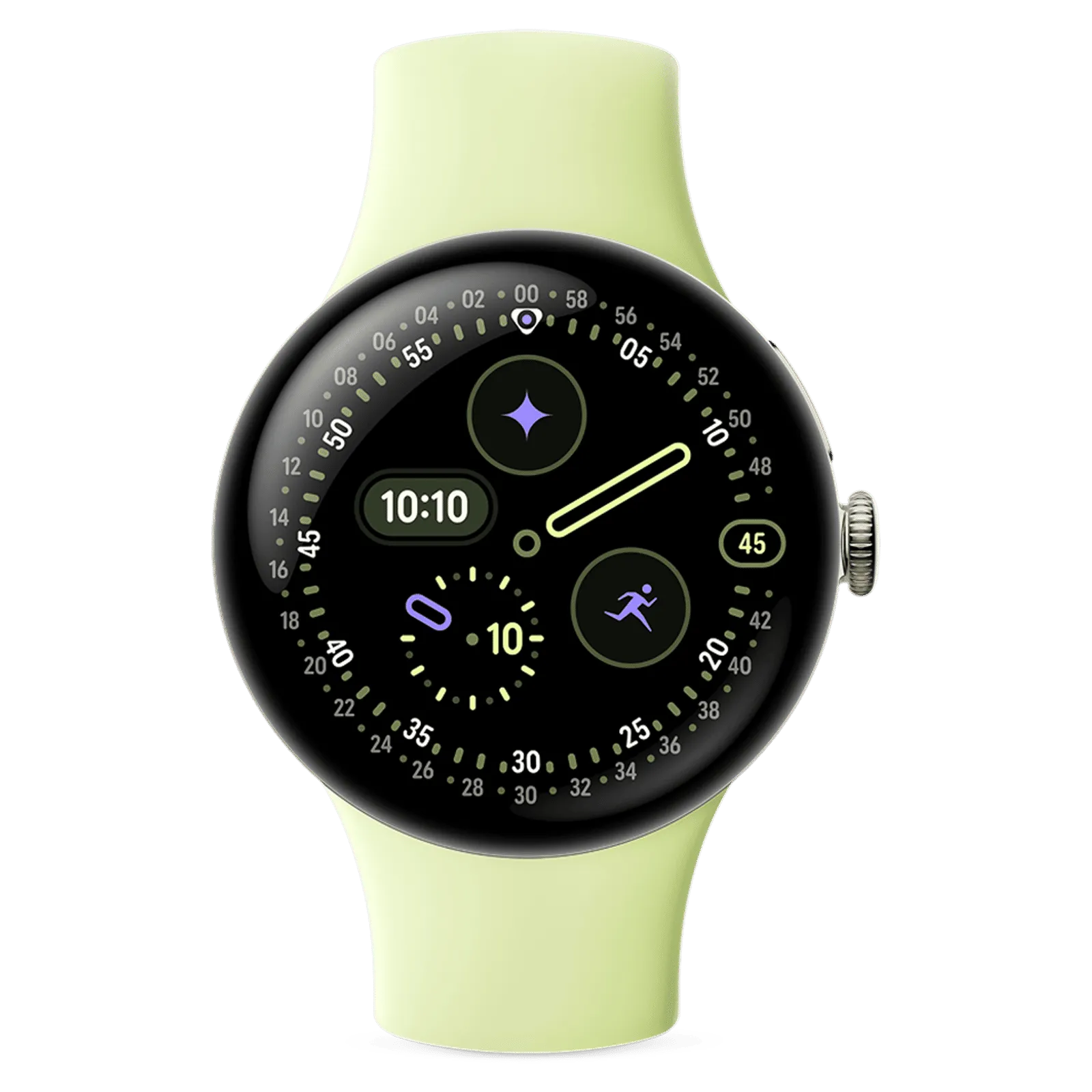 GOOGLE PIXEL WATCH 4 41MM WIFI SMART WATCH CHAMPAGNE GOLD/LEMONGRASS thumbnail 6