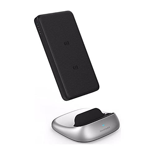 RAVPOWER 5000mAH 3 IN 1 DUAL COILS WIRELESS CHARGER RP-PB106