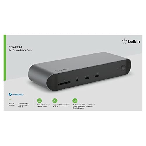 BELKIN CONNECT 12 IN 1 PRO THUNDERBOLT 4 DOCK INC006VFSGY thumbnail 10