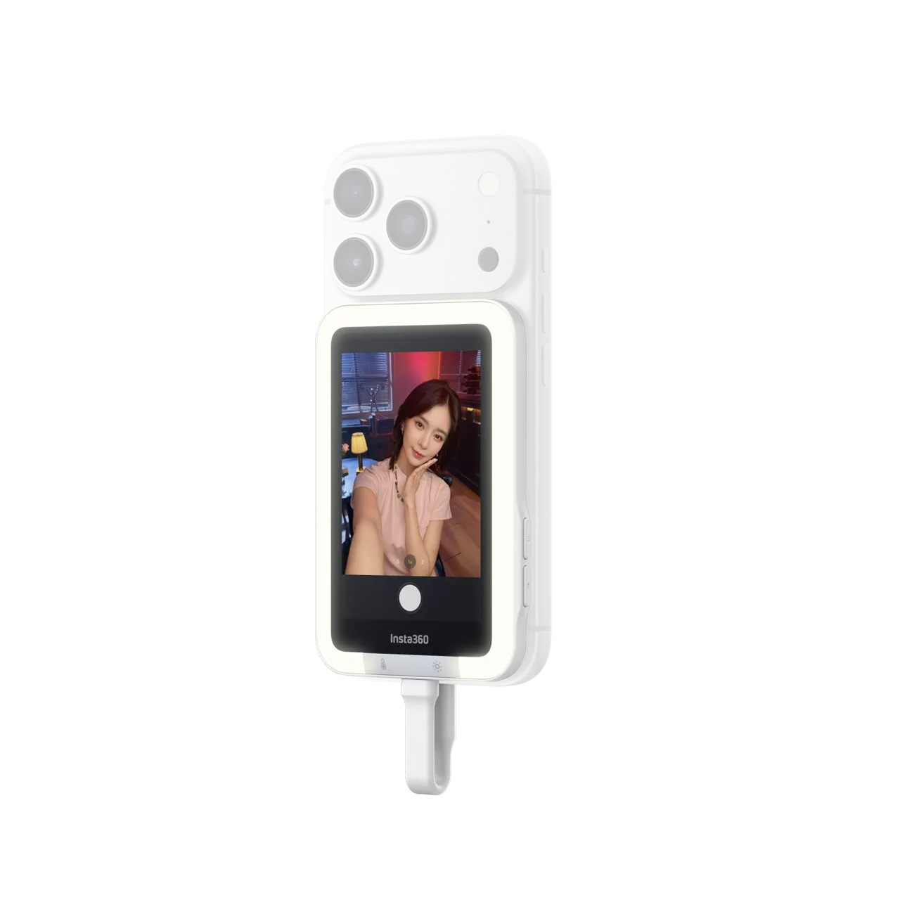 INSTA360 SNAP SELFIE SCREEN WITH LIGHT WHITE CINSFAVE thumbnail 2