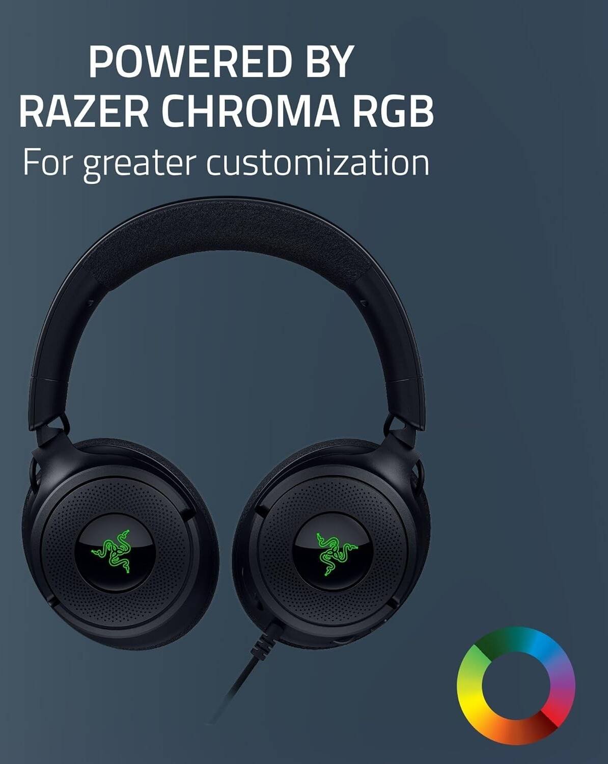 Razer Kraken V4 X Wired Gaming Headset (Black, RZ04-05180100-R3M1) - Comfort and Clear Audio for Gamers thumbnail 2