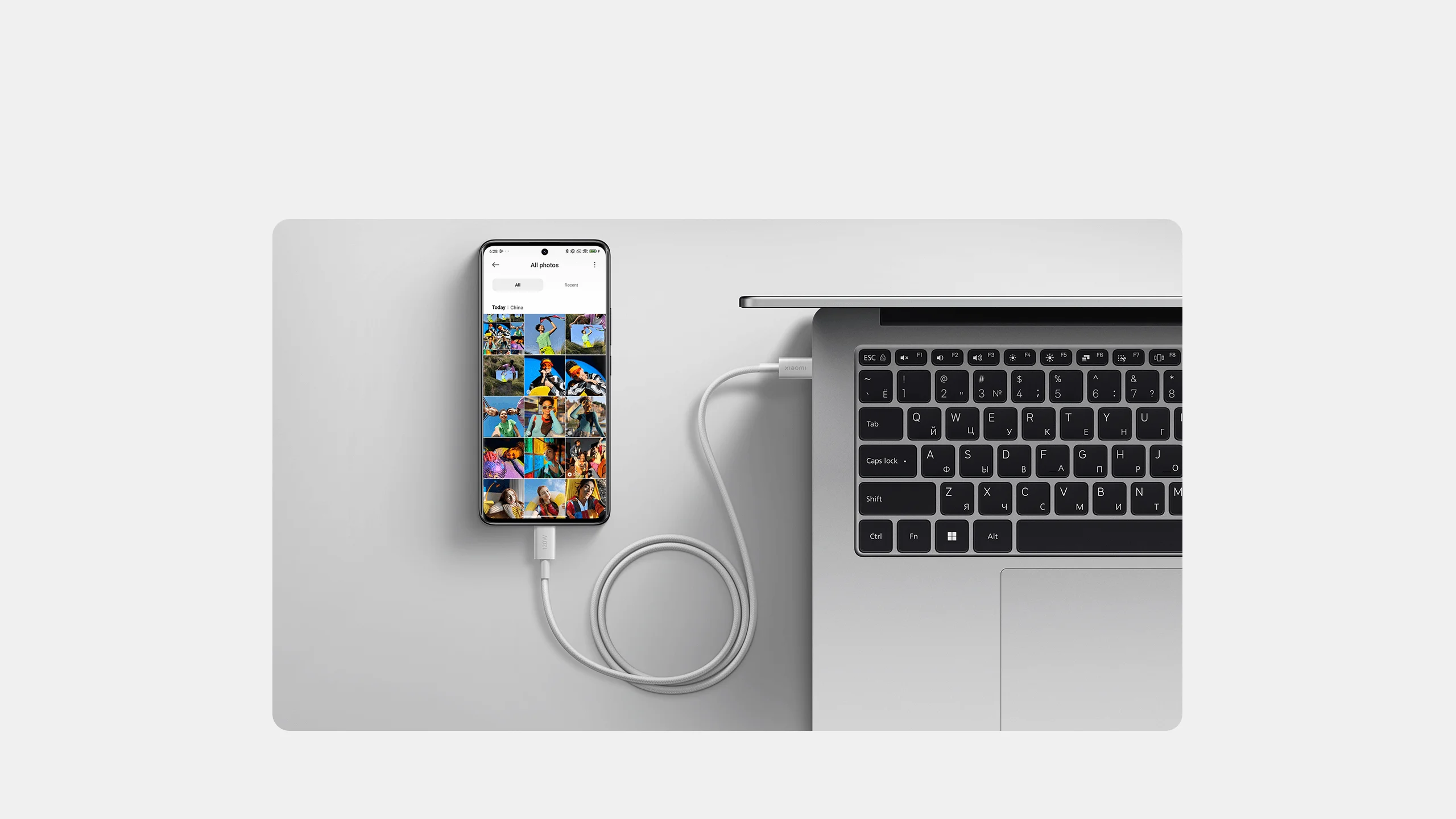 MI XIAOMI 6A BRAIDED USB C TO USB C CABLE 1M L36340 thumbnail 2