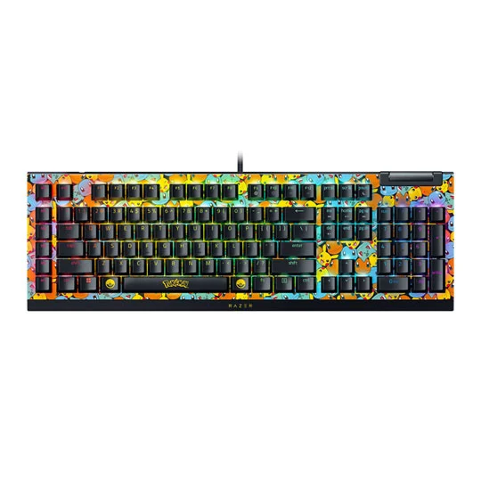 RAZER BLACKWIDOW V4 X MECHANICAL GAMING KEYBOARD POKMON KANTO STARTERS EDITION RZ03-04704200-R3M1