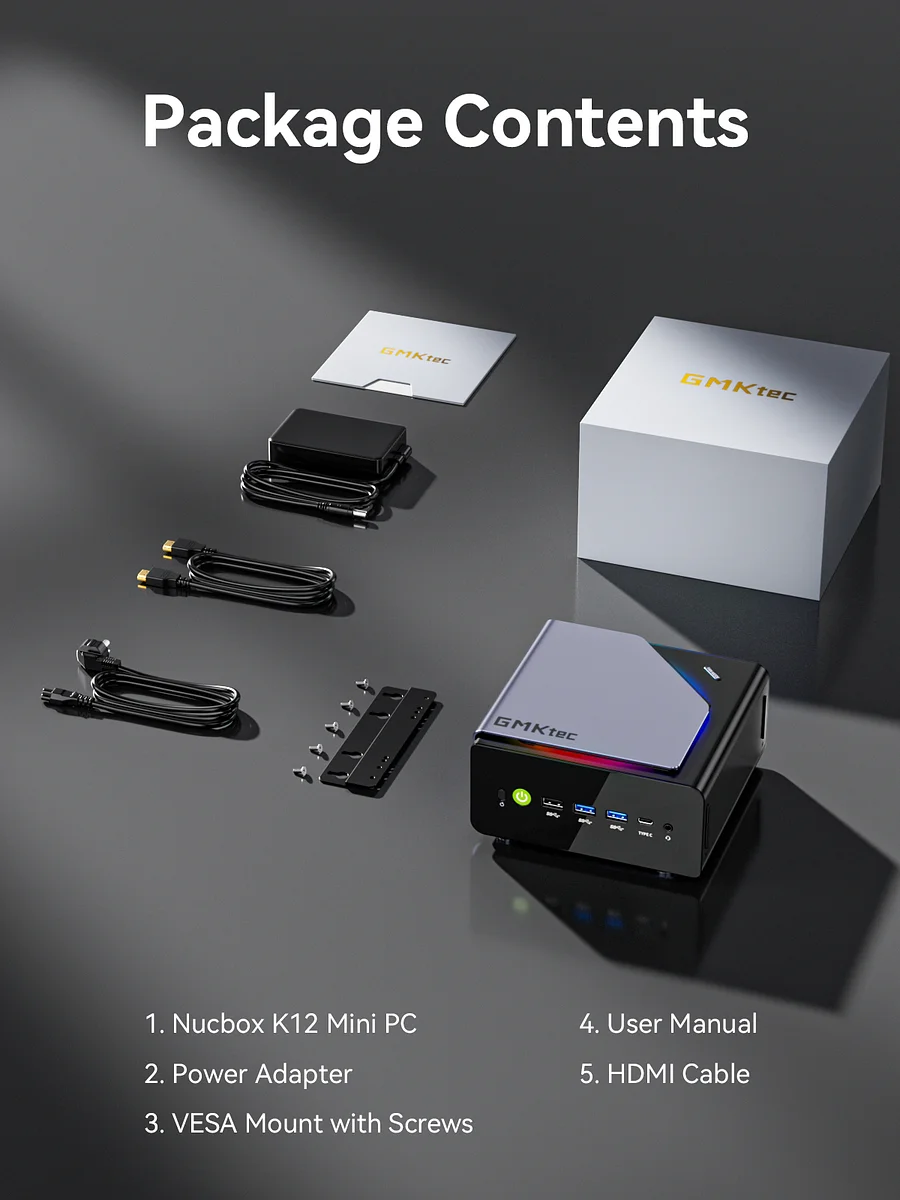 GMKTEC MINI PC AMD RYZEN 7 H 255 32GB RAM 1TB SSD WIN 11 PRO NUCBOX-K12 thumbnail 10