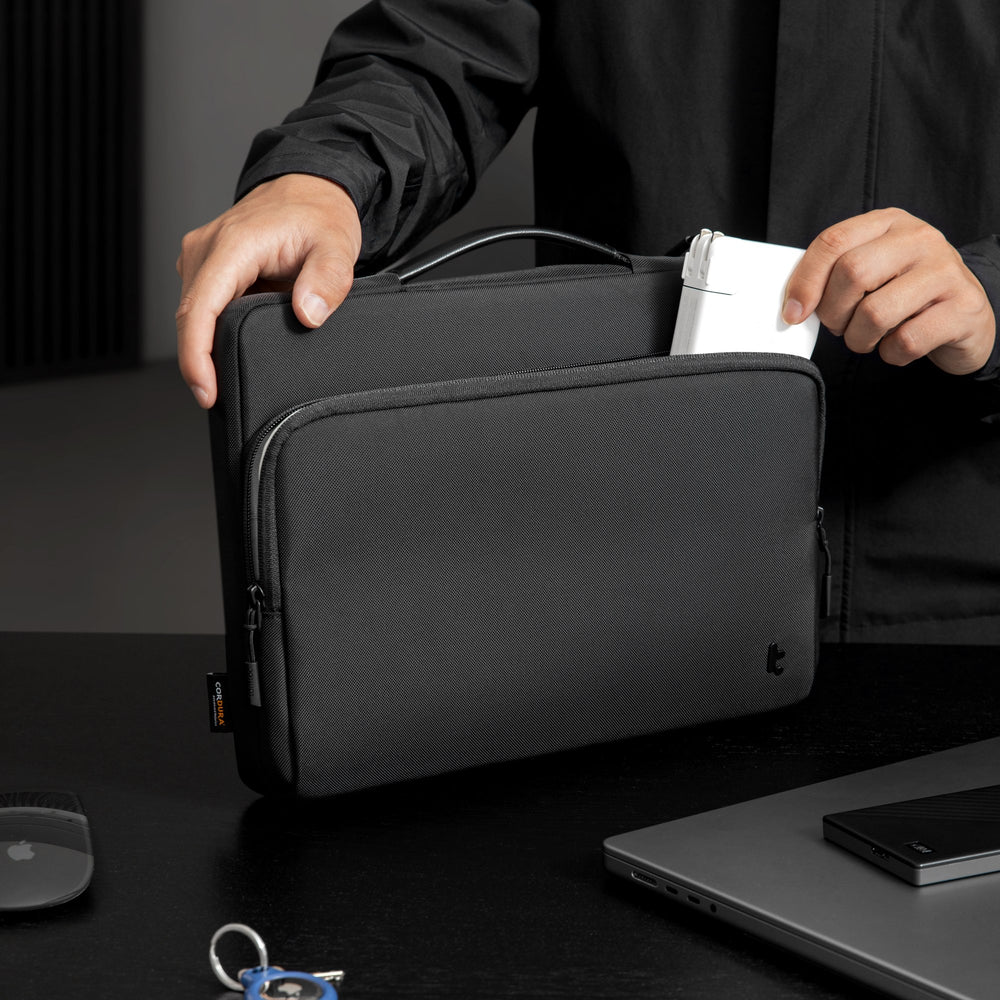 TOMTOC DEFENDER A14 16 INCH PREMIUM LAPTOP BRIEF CASE BLACK A14F2D3 thumbnail 2