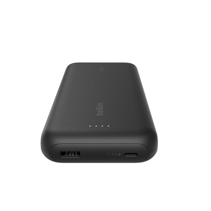 BELKIN BOOST CHARGE POWER BANK 20K WITH USB C INTEGRATED CABLE PD 30W BLACK BPB024HQBK thumbnail 4