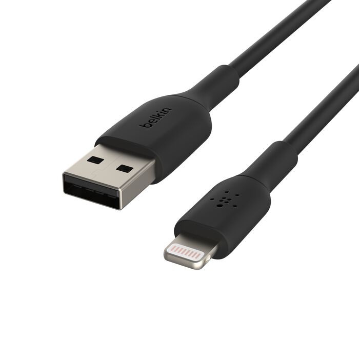 BELKIN LIGHTNING TO USB A CABLE (2 PACK) 1M CAA001BT1MBK2PK thumbnail 4
