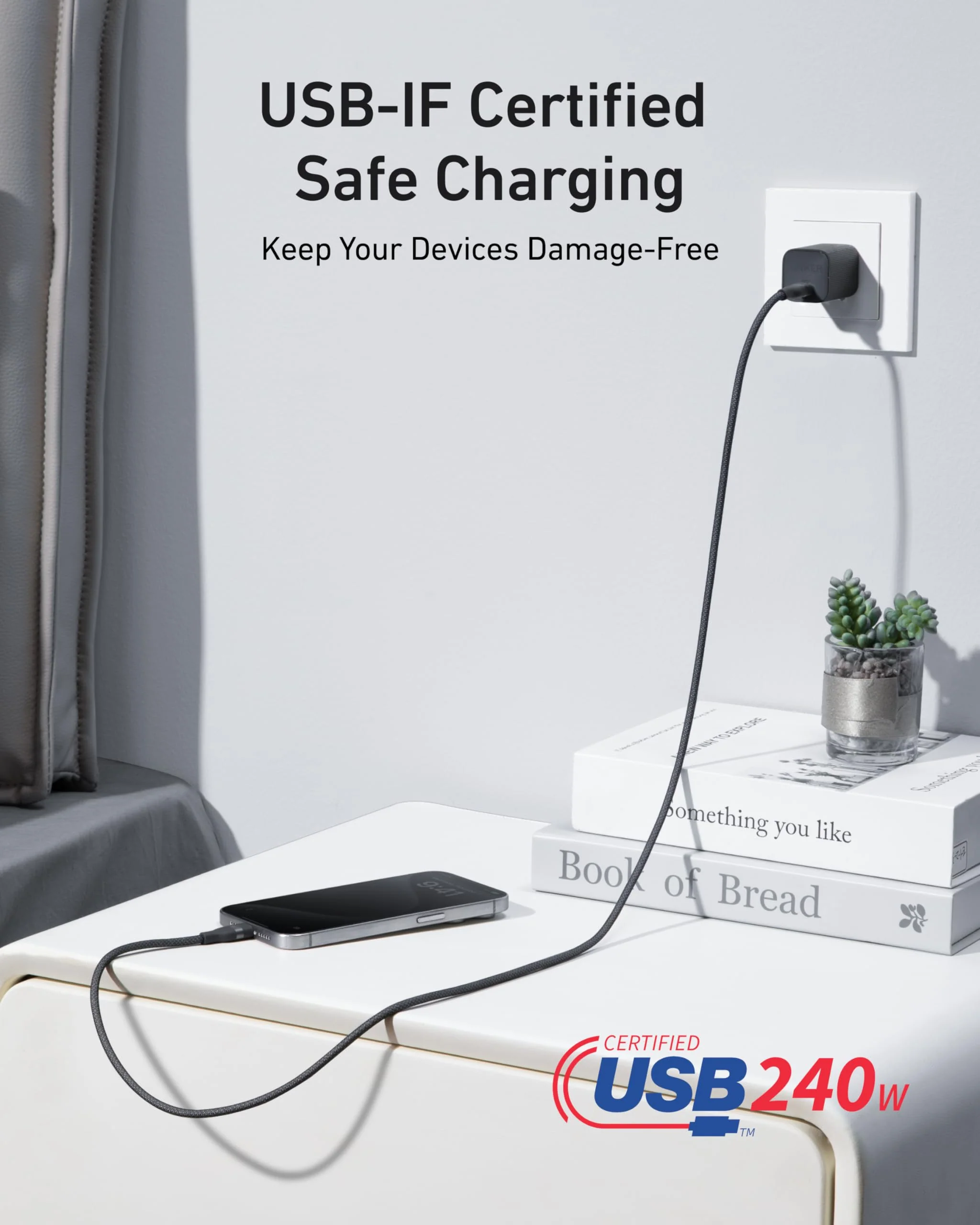 ANKER USB-C TO LTG PCR BRAIDED 6FT A82B2012 thumbnail 7