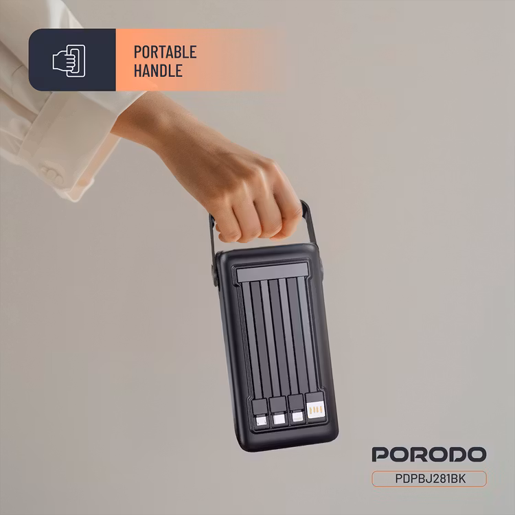 PORODO LARA 50000MAH POWER BANK PD20W BLACK PDPBJ281BK thumbnail 5