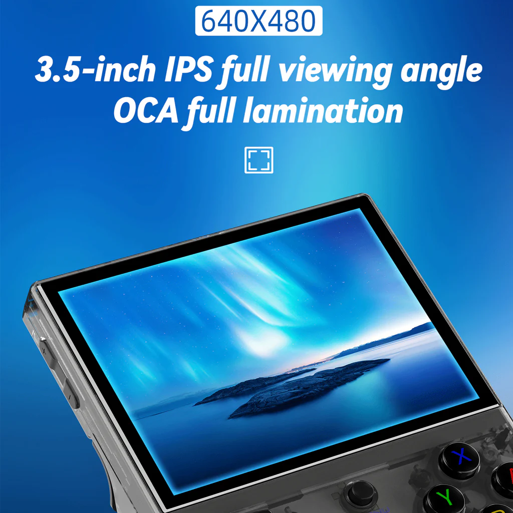 ANBERNIC RG35XX Plus Retro Handheld Game Player - 64-Bit, 64GB TF Card, 5K+ Classic Games, HD Output, Portable Gaming Console for Travel & Kids thumbnail 9