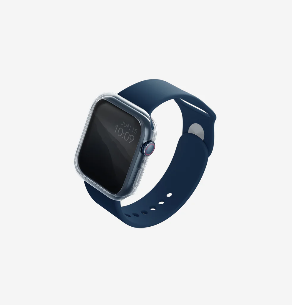 UNIQ APPLE WATCH 45MM GLASE CASE DUAL PACK CLEAR/SMOKE thumbnail 4