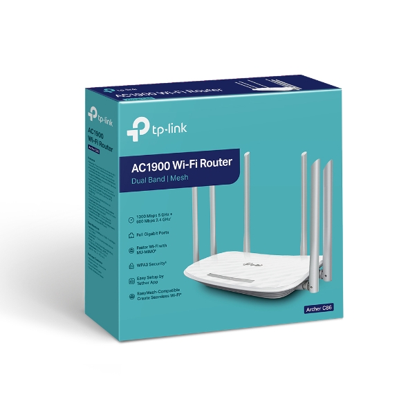 TP-LINK AC1900 DUAL BAND MESH WIFI ROUTER ARCHER C86 thumbnail 4