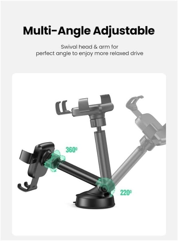 UGREEN GRAVITY PHONE HOLDER WITH SUCTION CUP BLACK 60990 thumbnail 2
