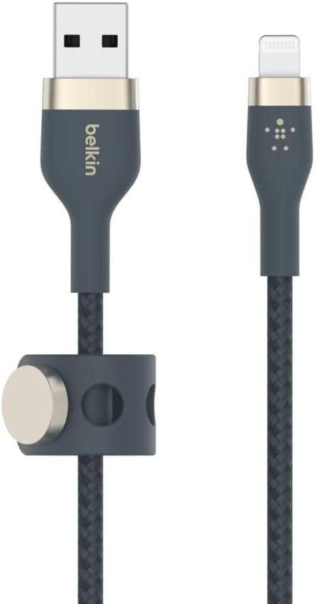 BELKIN BOOST CHARGE PRO FLEX USB A CABLE WITH LIGHTNING CONNECTOR 3M BLUE CAA010BT3MBL