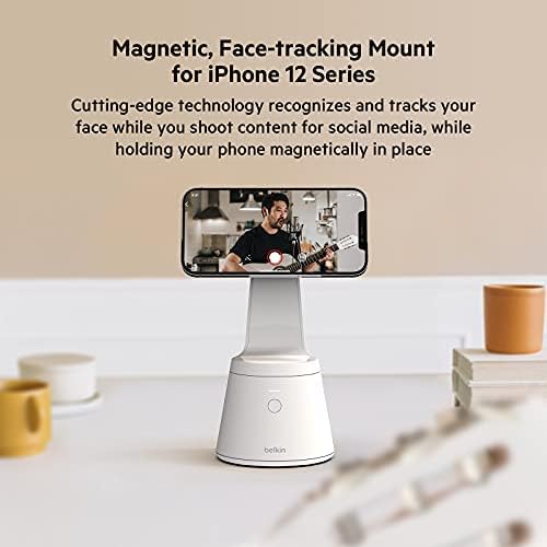 BELKIN MAGNETIC FACE TRACKING MOUNT MAGSAFE COMPATIBLE WHITE MMA001BTWH thumbnail 7