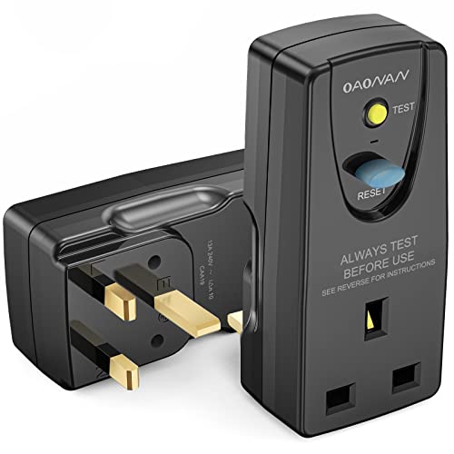 OAONAN PORTABLE RCD SAFETY UK PLUG ADAPTER NB-H3E