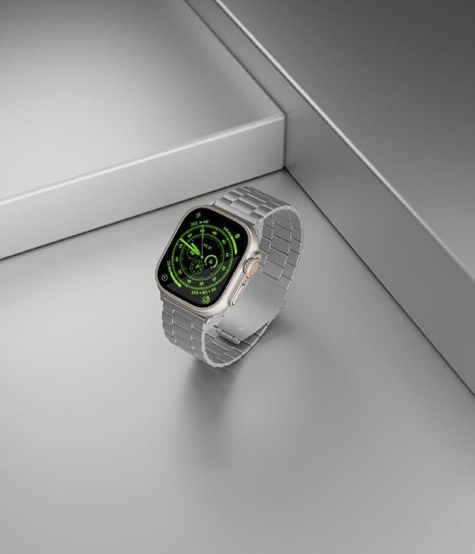 Levelo Monet Metal Watch Strap for Apple Watch 49mm - Premium Design, Durable Fit thumbnail 3