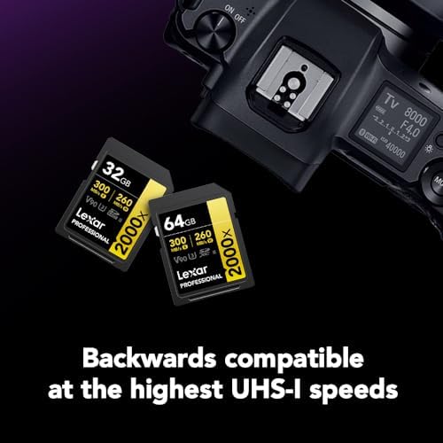LEXAR PROFESSIONAL 2000X SDHC/SDXC UHS-II CARDS 300MBPS-64GB LSD2000064G-BNNNG thumbnail 5