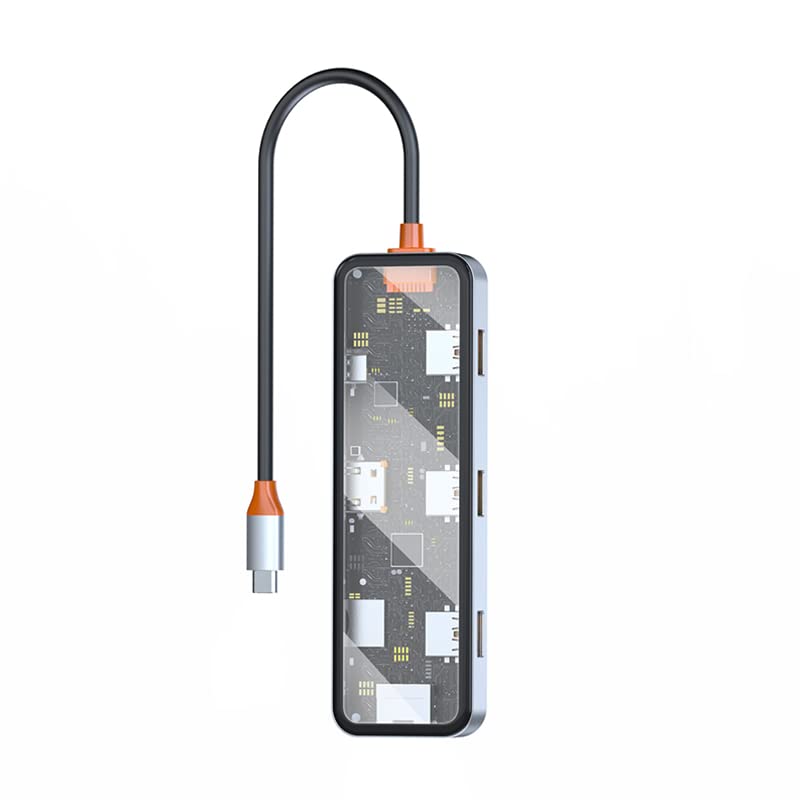 WIWU CYBER HUB 8 IN 1 SPACE GRAY CB008