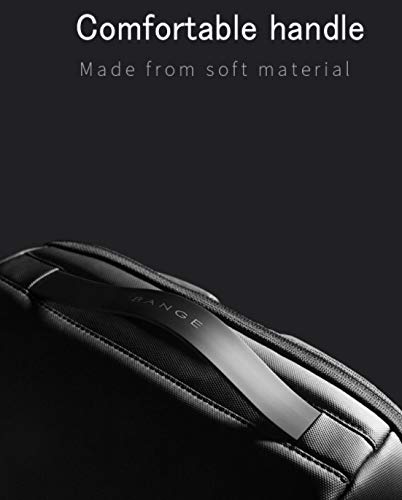 BANGE GENUINE LEATHER BACKPACK BLACK BG-6622 thumbnail 6