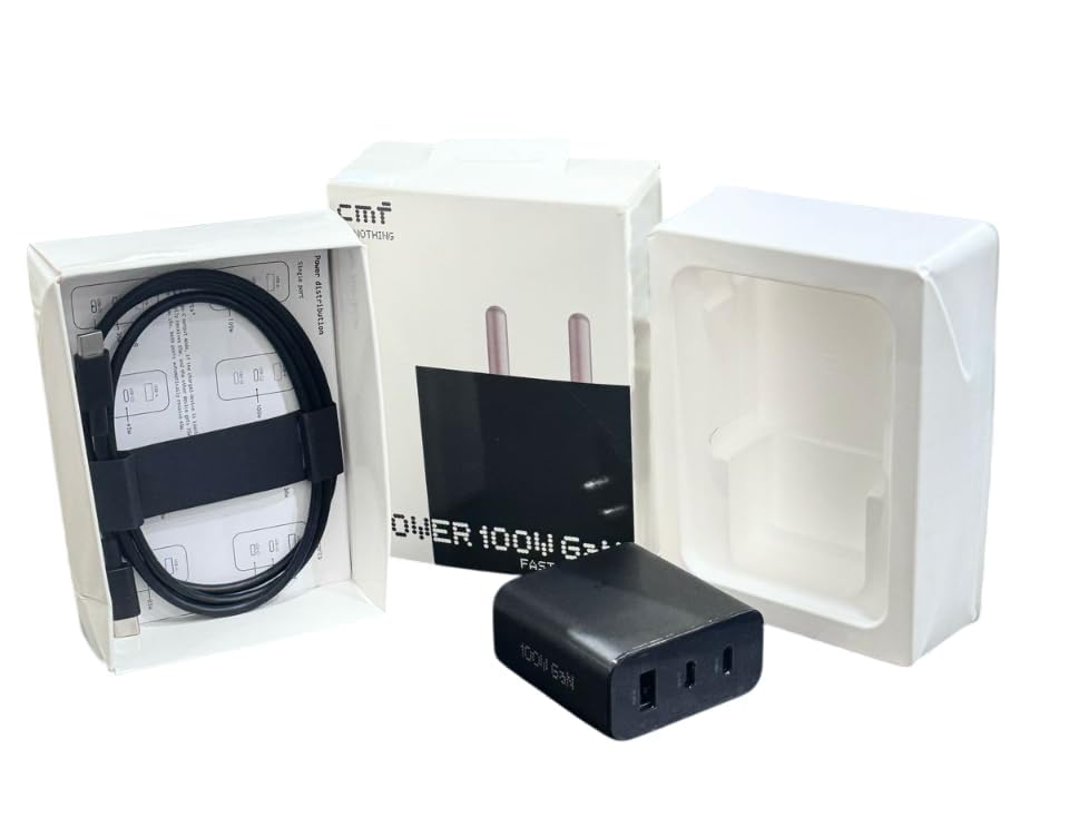 NOTHING CMF POWER 100W GAN FAST CHARGER DARK GREY thumbnail 7