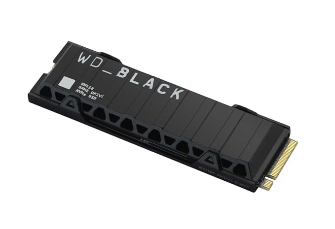 WD INTERNAL GAME DRIVE HEATSINK 1TB SSD GEN4 7300MB/S NVME BLACK SN850X thumbnail 2