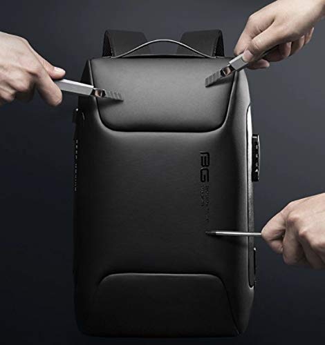 BANGE GENUINE LEATHER BACKPACK BLACK BG-6622 thumbnail 4
