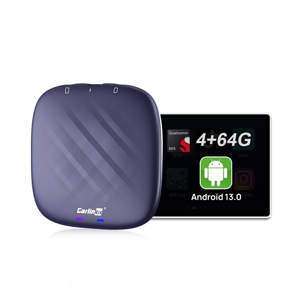 CARLINKIT AI BOX T-BOX S2P 4+64GB CARPLAY ANDROID 13.0 AUTO WIRELESS ADAPTER BLACK CPC200-TBOX-S2P