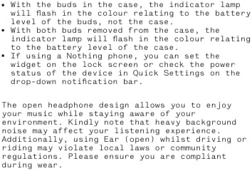 NOTHING EAR OPEN WIRELESS EARPHONE WHITE B182 thumbnail 8