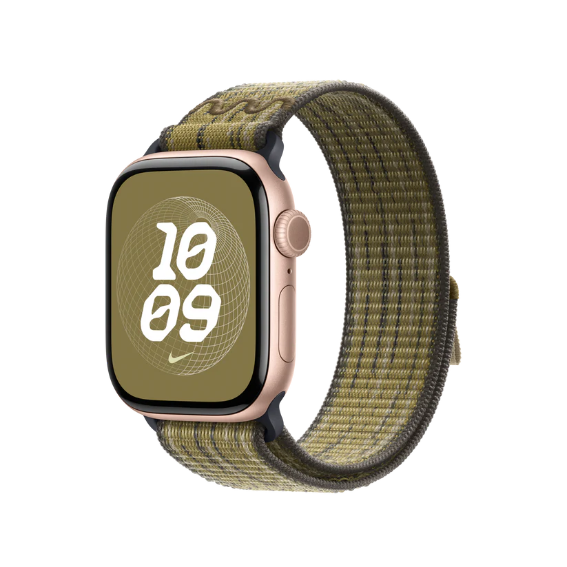 APPLE WATCH 42MM GREEN/GRAY NIKE SPORT LOOP MXTY3 thumbnail 2
