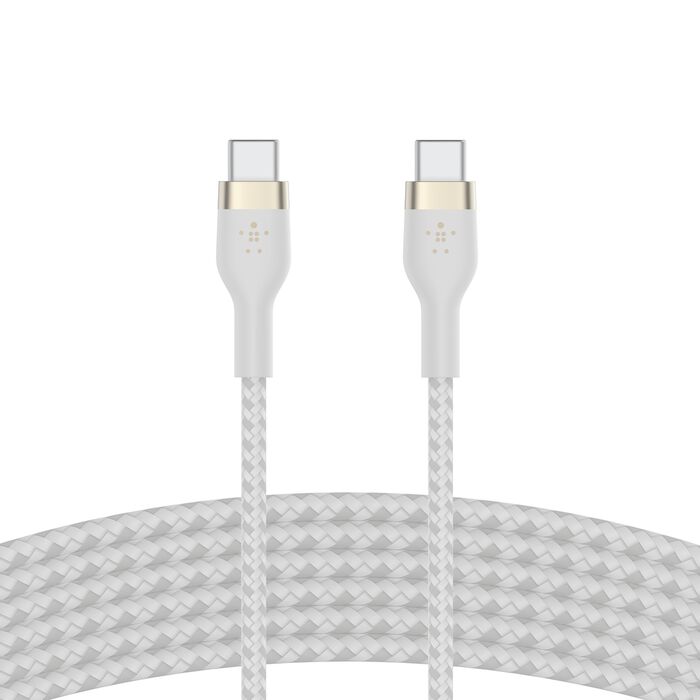 BELKIN BOOST CHARGE PRO FLEX USB-C TO USB-C CABLE 3M WHITE CAB011BT3MWH