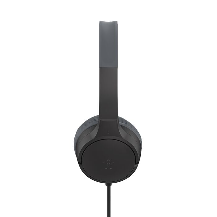 BELKIN SOUNDFORM MINI WIRED KIDS HEADPHONES USB C AND 3.5MM COMPATIBILITY BLACK AUD010HQBK thumbnail 2