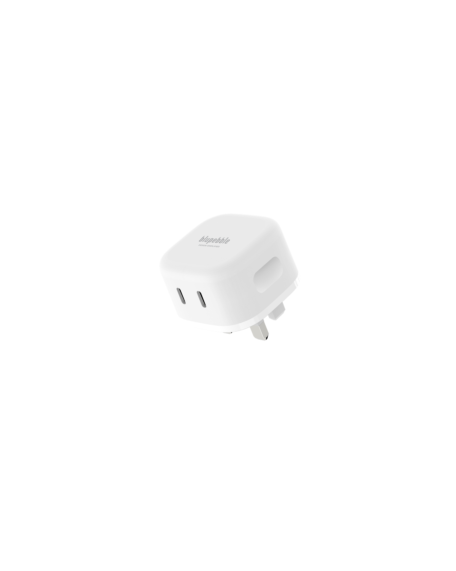 BLUPEBBLE 2 PORT PD GAN FAST CHARGER 45W WHITE BP-PD45GANUK-WH thumbnail 15