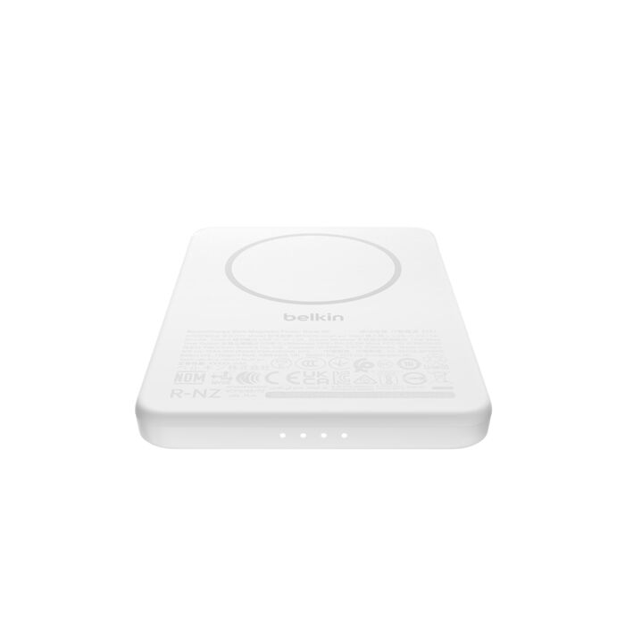 BELKIN BOOST CHARGE ULTRA SLIM MAGNETIC 7.5W WIRELESS POWER BANK 5K WHITE BPD010HQWH thumbnail 4