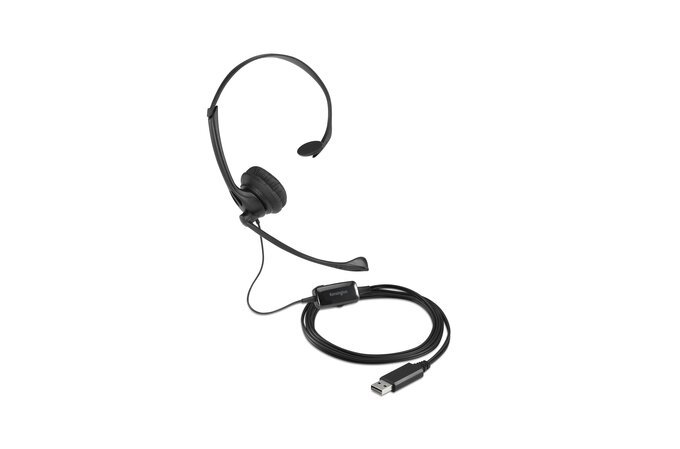 Kensington USB Mono Headset featuring Mic and Volume Control - K80100WW thumbnail 3
