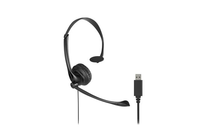Kensington USB Mono Headset featuring Mic and Volume Control - K80100WW