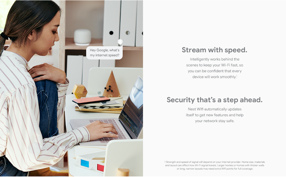 GOOGLE NEST WIFI ROUTER AND POINT 2 PACK GA01425 thumbnail 3