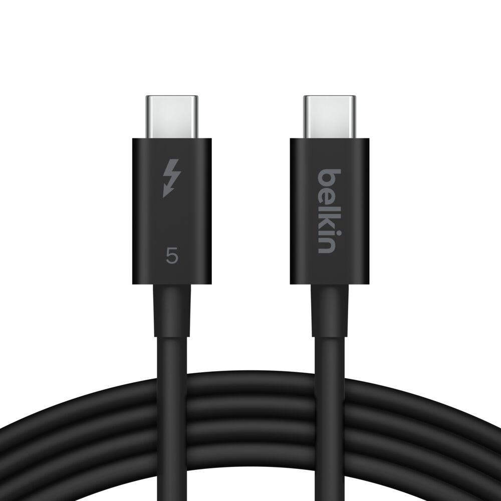 BELKIN CONNECT THUNDERBOLT 5 CABLE 120GBPS 240W 3.3FT BLACK INZ005HQ1MBK
