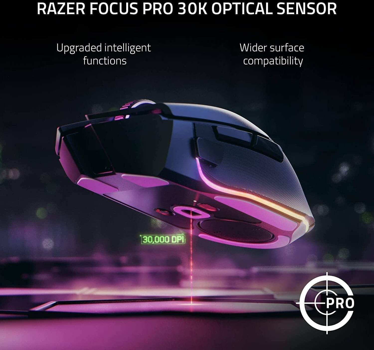 Razer Basilisk V3 Pro 35K Wireless Gaming Mouse (Black, RZ01-05240100-R3G1) - Ultra-Precise and Customizable for Gamers thumbnail 3