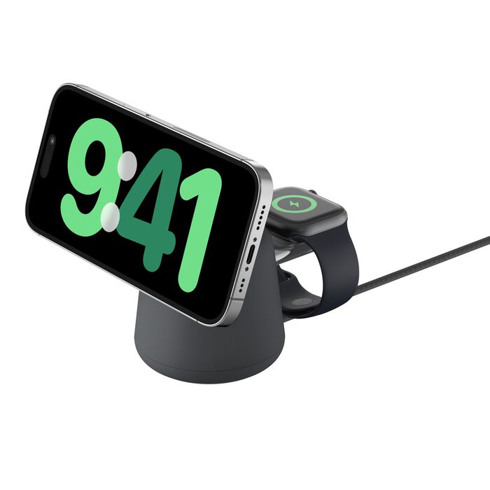 BELKIN BOOST CHARGE PRO 2 IN 1 WIRELESS CHARGING DOCK WITH MAGSAFE 15W WIZ020MYH36