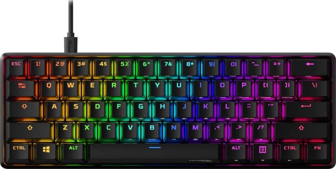 HYPERX ALLOY ORIGINS 60 PETITE FORM FACTOR KEYBOARD RED LINEAR ENGLISH HKBO1S-RB-US/G