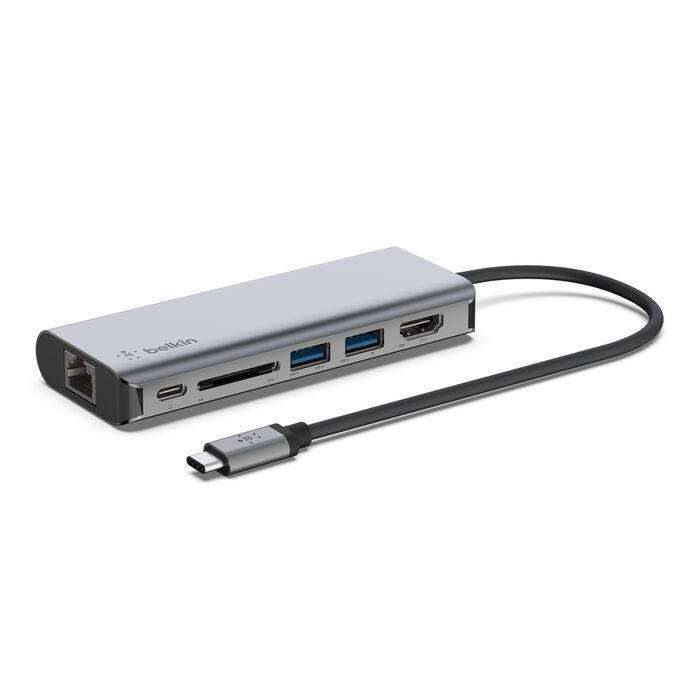 BELKIN USB C 6 IN 1 MULTIPORT ADAPTER UPTO 100W AVC008BTSGY