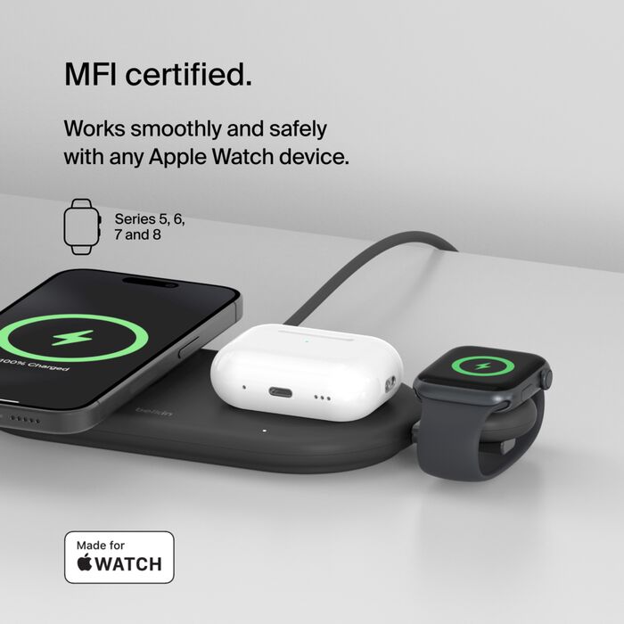 BELKIN APPLE WATCH USB C BOOST CHARGE PRO PORTABLE BLACK WIZ022GIBK-B1 thumbnail 8