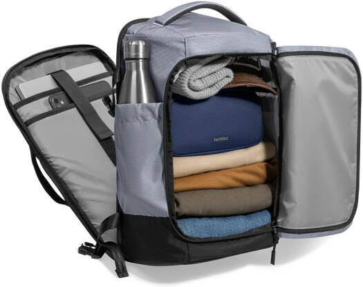TOMTOC NAVIGATOR T66 16 INCH/28L TRAVEL LAPTOP BACKPACK LIGHT GRAY T66S1G2 thumbnail 3