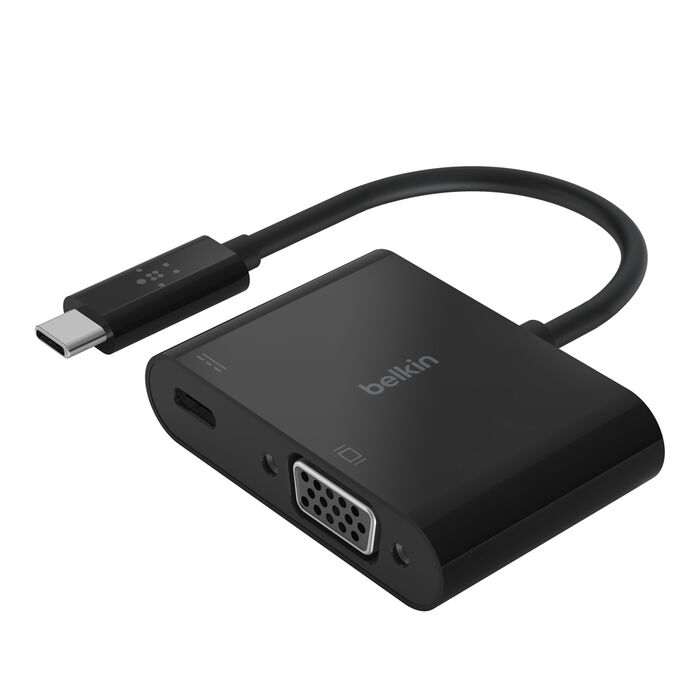 BELKIN USB C TO VGA+CHARGE ADAPTER AVC001BTBK