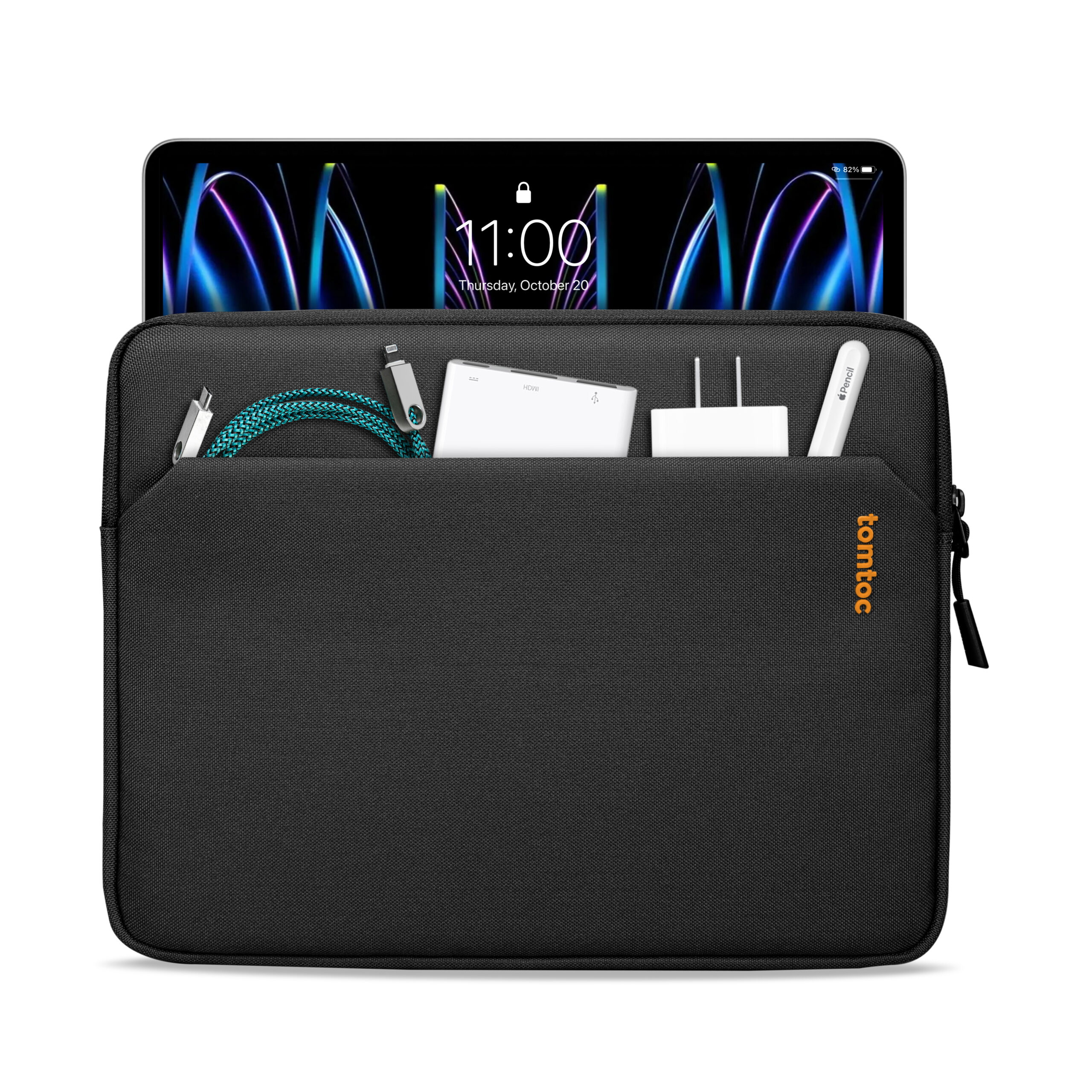 TOMTOC IPAD PRO 12.9 INCH LIGHT B18 TABLET SLEEVE BLACK B18B1D1 thumbnail 10