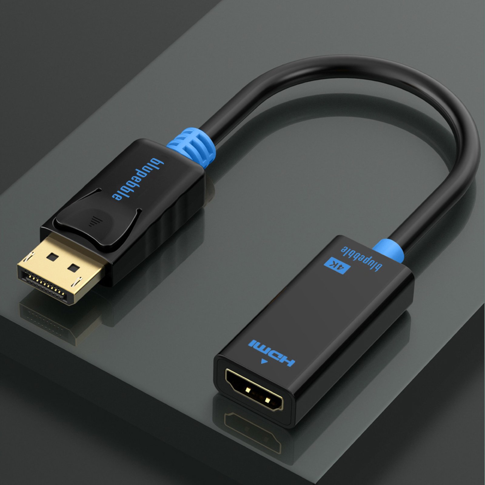BLUPEBBLE DISPLAYPORT TO HDMI ADAPTER BP-AV586-01G4KB02-BK thumbnail 7