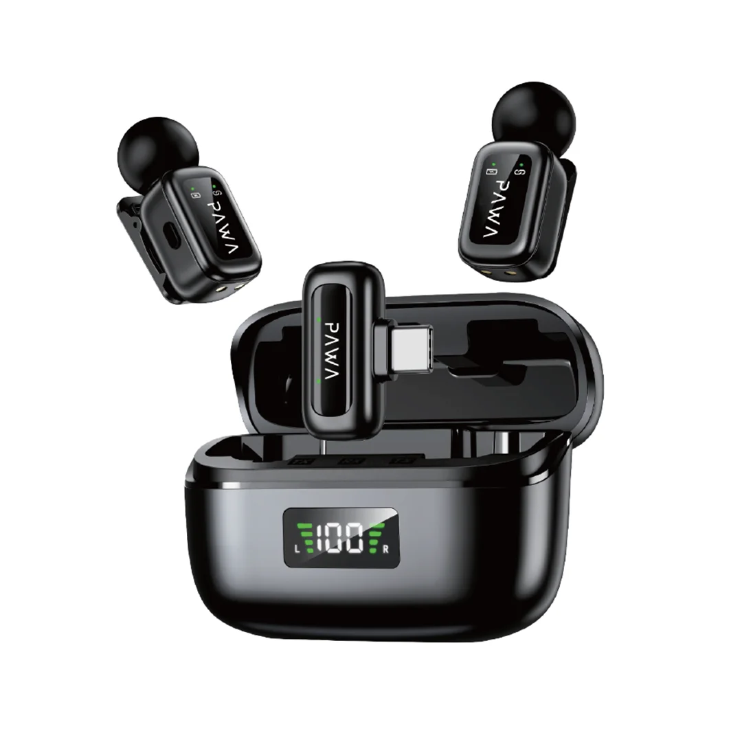 PAWA MIKE M6 MICROPHONE WITH AI VOICE TRANSLATOR BLACK PW-LDMCCCL5-BK